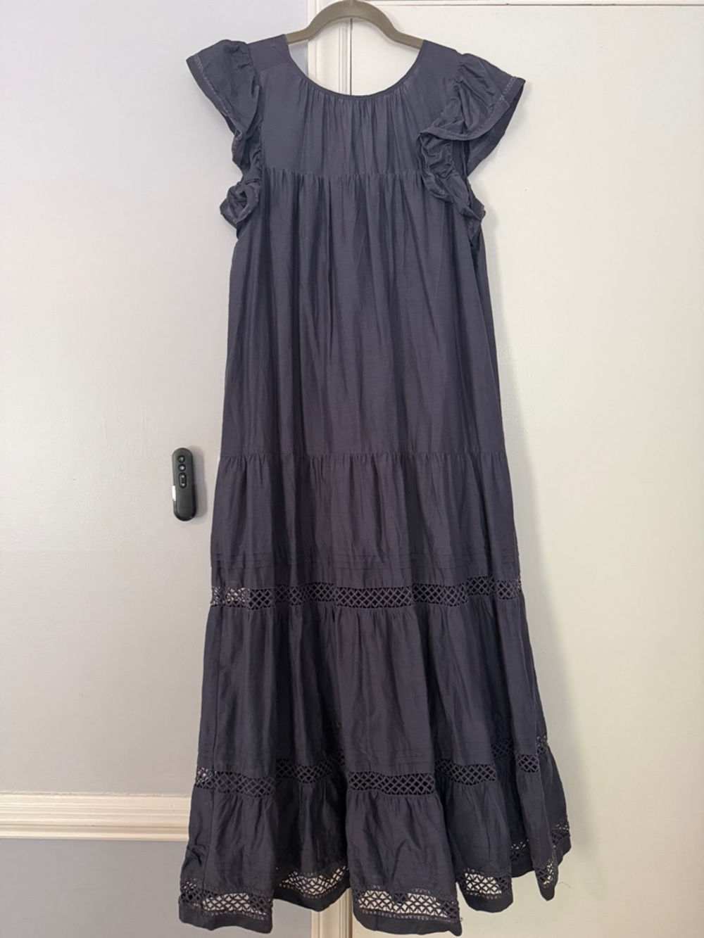 Marie Oliver Deep Navy V-Neck Maxi Dress